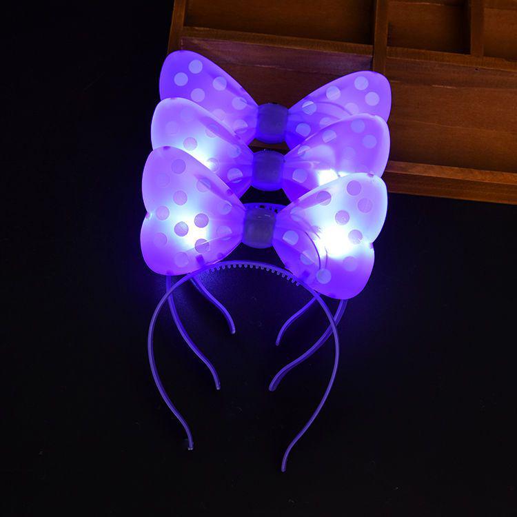 Bentiță Băț Luminos Stea Purpurie pentru Concertul Copiilor Recuzită Luminoasă