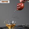 130ml Retro Yixing Purple Clay Teapots Handmade Level Pot Raw Ore Zhu Mud Tea Infuser Kettle Zisha Tea Set Collection Craft