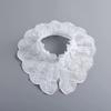 Women White Embroidered Fake Collar Elegant and Fashionable Shirt Versatile Decoration Stand Collar Detachable False Collar
