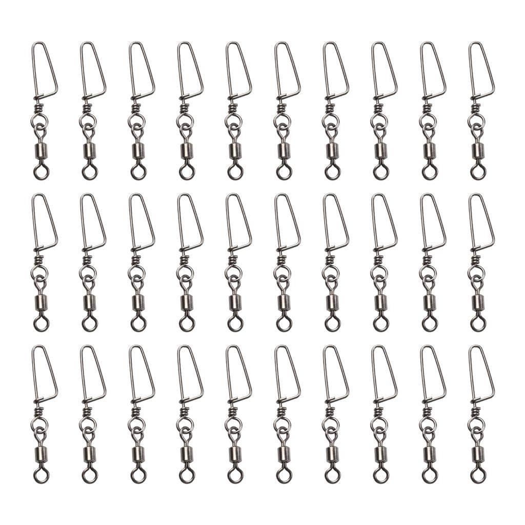 Fishing Swivels Ball Bearing 30 Pack Snap Coastlock