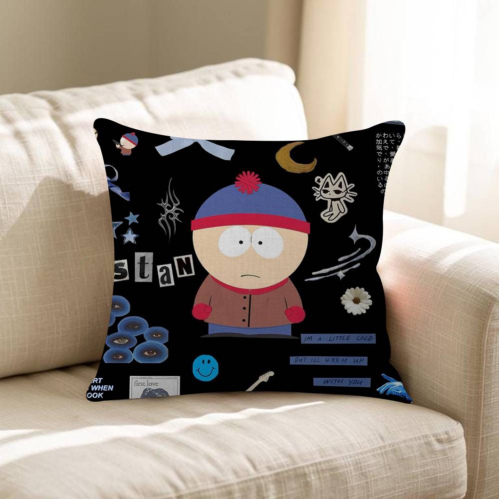 Funny Cartoons Souths Parks Cushion Cover Decorative Pillow Sofa Home Decor Case Pillow Cases