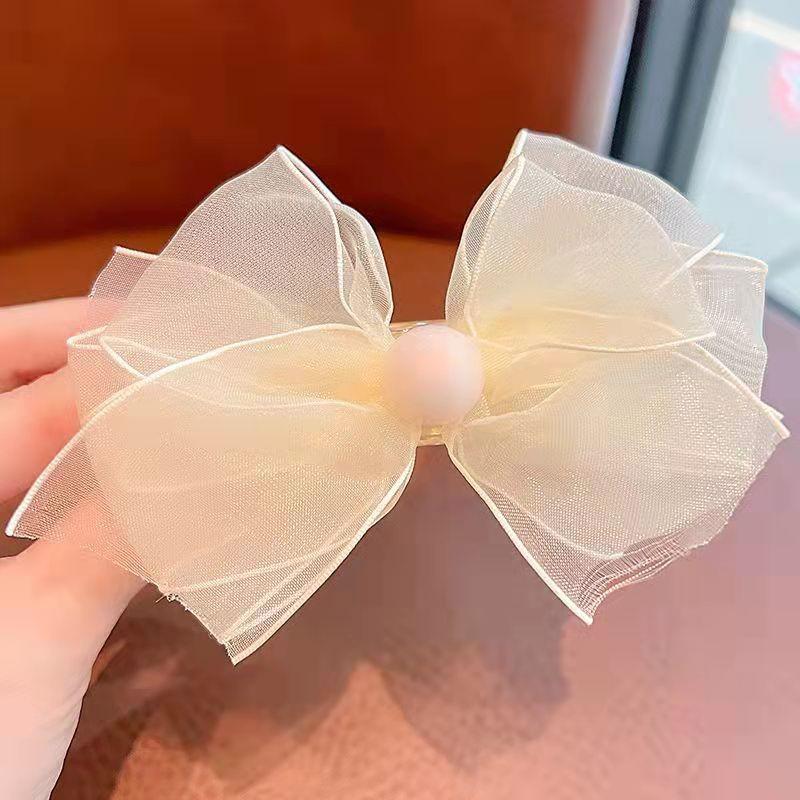 Gradient Silk Yarn Bow Butterfly Hairpin for Kids – Fairytale Style