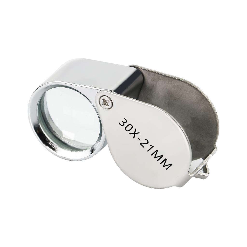 10X 30X Metall Diamant Schmuck Lupe Vergrößerungswerkzeug Auge Lupe Ausrüstungen Triplett Juweliere Augenglas Lupa