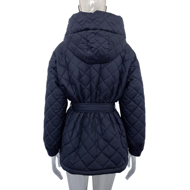Womens Warm Hooded Down Coat With Belt Long Length Fit 85-90% Duck Fill Winter 2026
