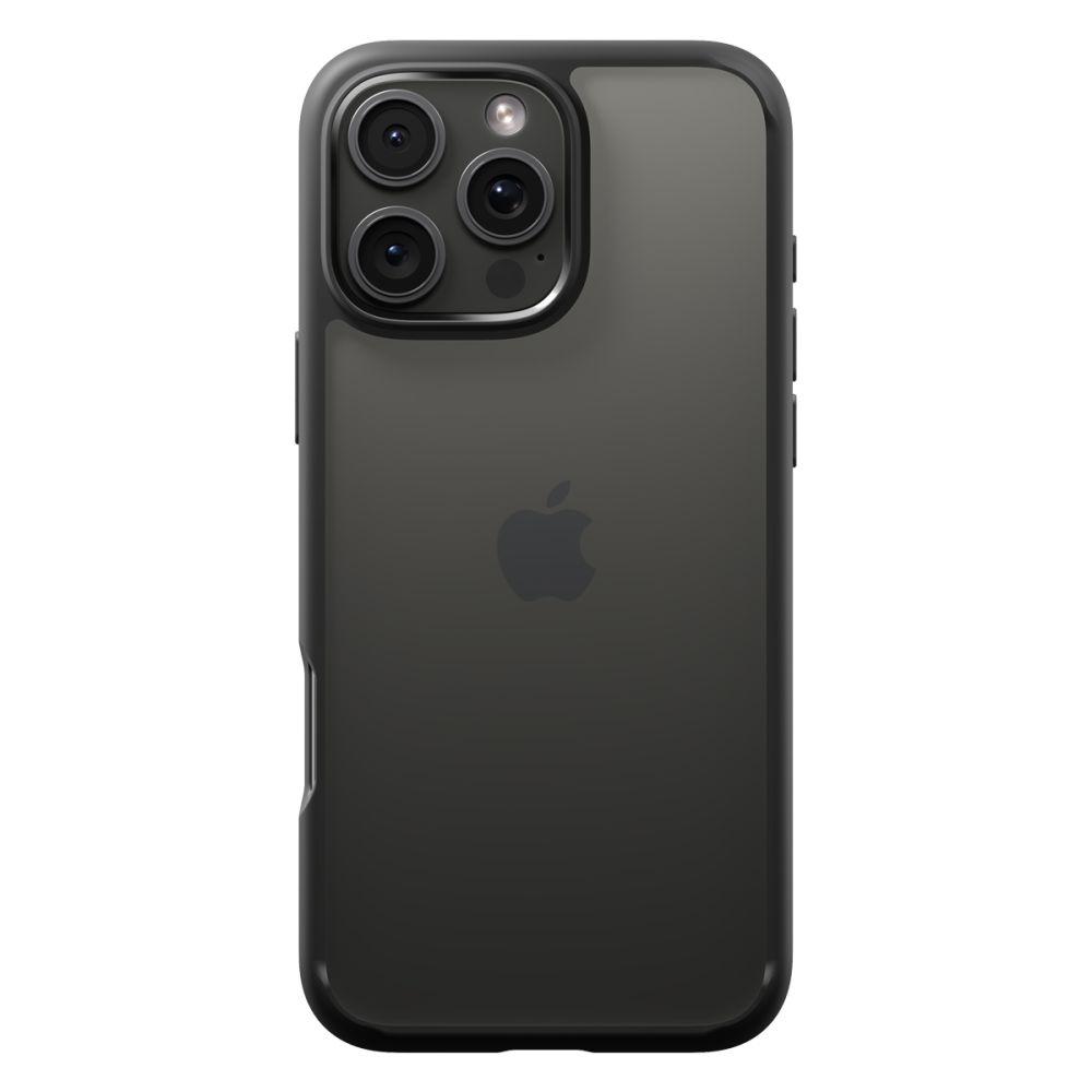 Spigen Ultra Hybrid Matte Black Hülle für iPhone 16 Pro