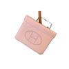 TC Cowhide Hollow Card Bag Mini Lipstick Car Key Earphone Piece Exquisite Storage ID