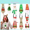 Feestelijke Kinderkerststropdas Met Vrolijke Kerstman-, Rendier- En Sneeuwmanontwerpen Voor Vakantieplezier