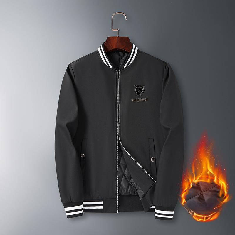 

Мужская куртка Iron Head с вышивкой в европейском стиле на весну, осень и зиму 5XL чёрный