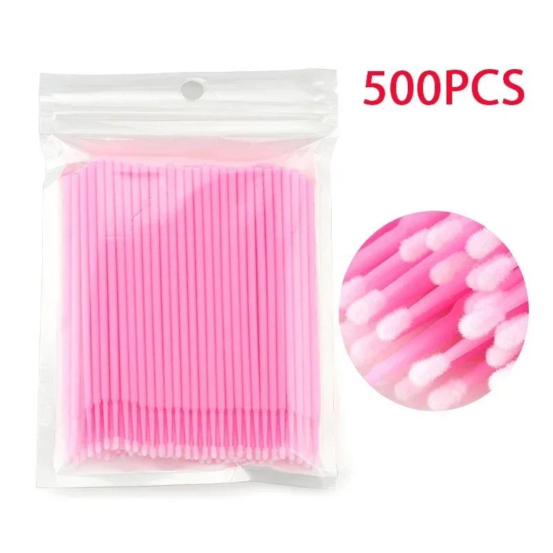 100/200/500/1000PCS Cotton Swab  Extension Disposable Eyelash Glue Cleansing Brushes Applicator Sticks Makeup Tools