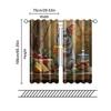 2 Pcs   Filtering Curtains (excluding Rods   Non-movable   Without Batteries) Mouse for Use In Bedrooms and Living Rooms