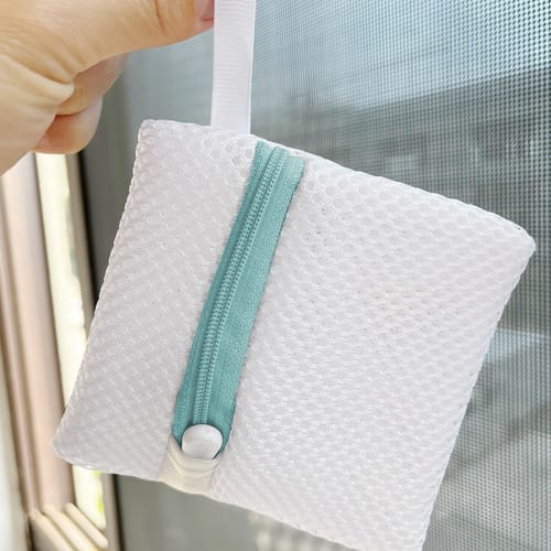 Seiunn Small Laundry Net, Mini (3-Piece Set) - Detergent Net, Powdered Soap Net, Magnesium Laundry Net, Mesh, Durable, Prevents Residual Soap from Sti