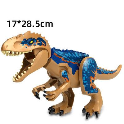 Big Dimension Assembled Construction Blocks Plaything Dinosaur World Triceratops Tyrannosaurus Children Animal Miniature Bricks Playthings for Boys