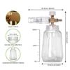 High Pressure Transparent Car Wash Foam Sprayer with 1/4 Quick Connect