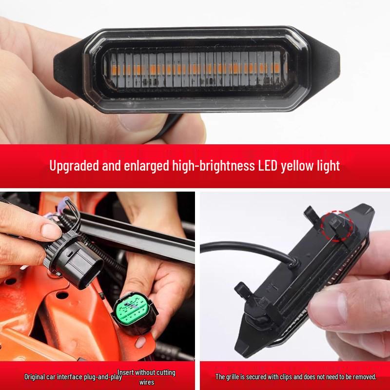 23-25 Tank 400 hi4t Grille LED Snap-On Daytime Running Light - Yellow