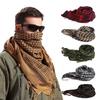 Polyester Houndstooth Tactical Headscarf: Windproof & Sandproof Ethnic Design