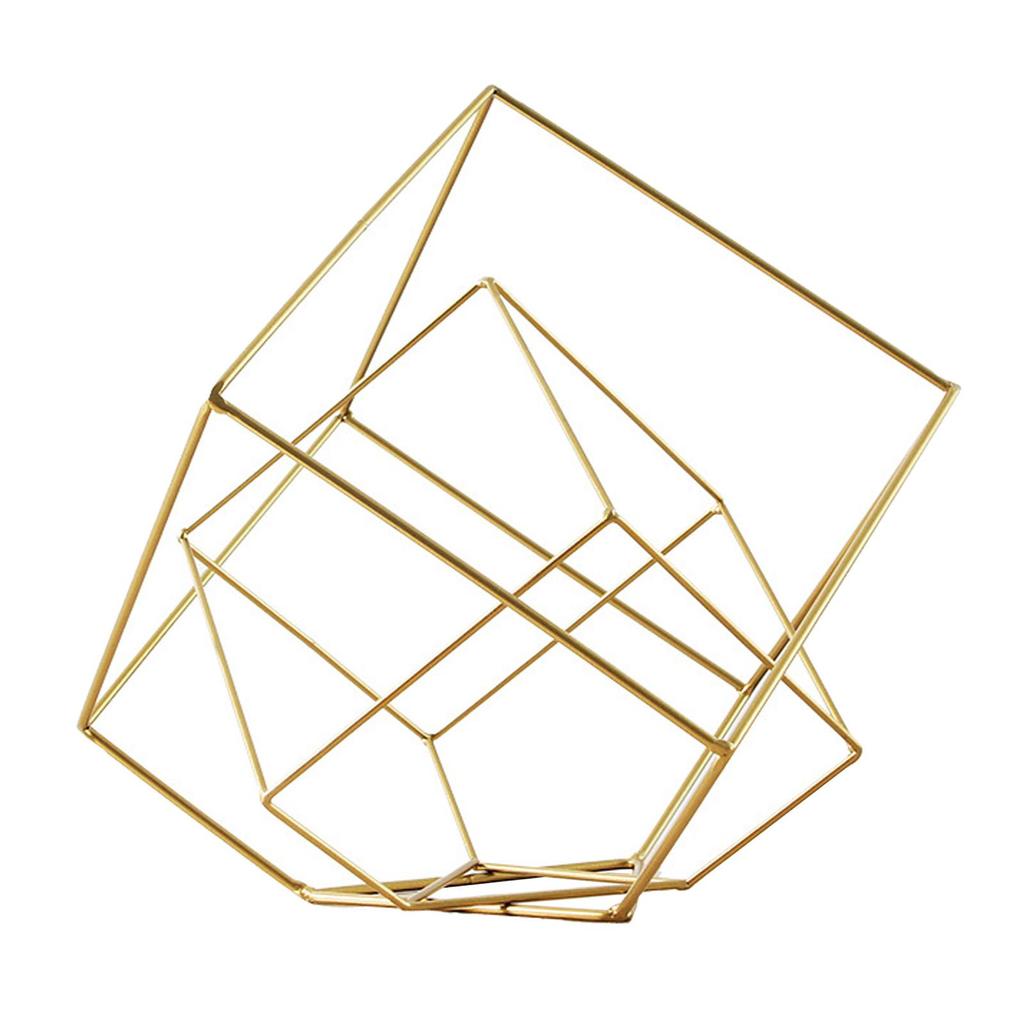 2x Modern Geometric Sculpture Figurine Home and Bar Bookshelf Tabletop Tale Centerpiece Decor