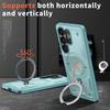 case for Samsung S26 S25 S24 S23 S22 ultra 360 degree rotating pivot magnetic bracket phone case Anti-Fingerprint Shock Proof