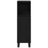 Bathroom Cabinet with Door Black Oak Effect 30 X 30 X 100 Cm
