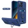 Luxury Camera Push Window Case For Poco X6 Pro X5 X4 GT X3 NFC Coque For Poco M6 Pro M5S M4 C65 Card Slot Magnetic Phone Cover