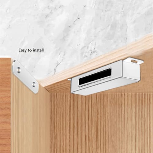 YUQI? Strong Magnetic Catch, Stainless Steel, 30kg Capacity, Magnetic Catch Latch, Door Stopper for Furniture Doors, Cupboards, and Cupboards (Pack of