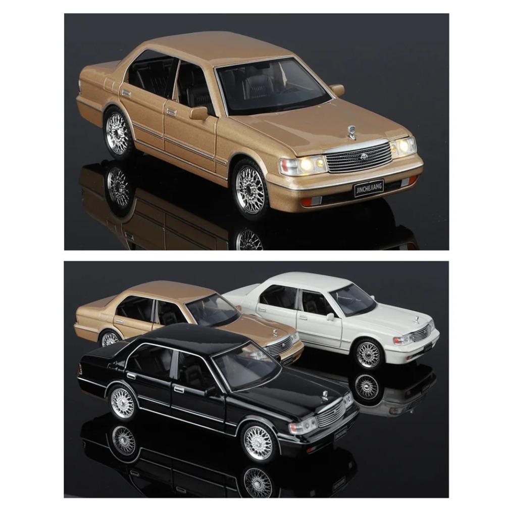 1/32 Toyota Crown 133 JZS133 Alloy Classic Old Car Model Diecast Metal Retro Vehicle Car Model Sound and Light Simulation Kids Toy Gift