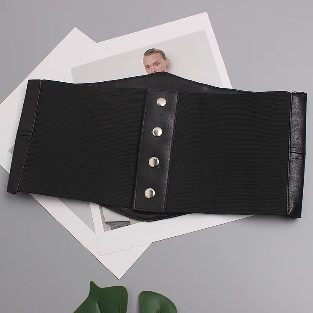 High Waist Plus Size  Cummerbunds PU Leather Wide Waist Belt Personality Female Waistband  Corset