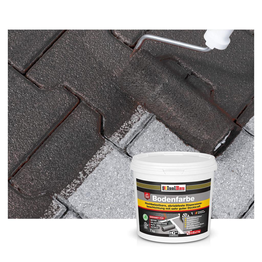 IsolBau Road Paint for Concrete Bodenfarbe 7 Black