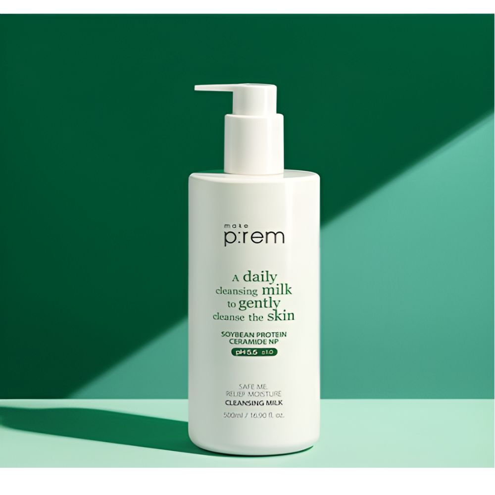 MAKE P:REM Safe Me Relief Moisture Cleansing Milk Set 500ml + Foam 20ml x2 Gentle Hydrating Cleanser