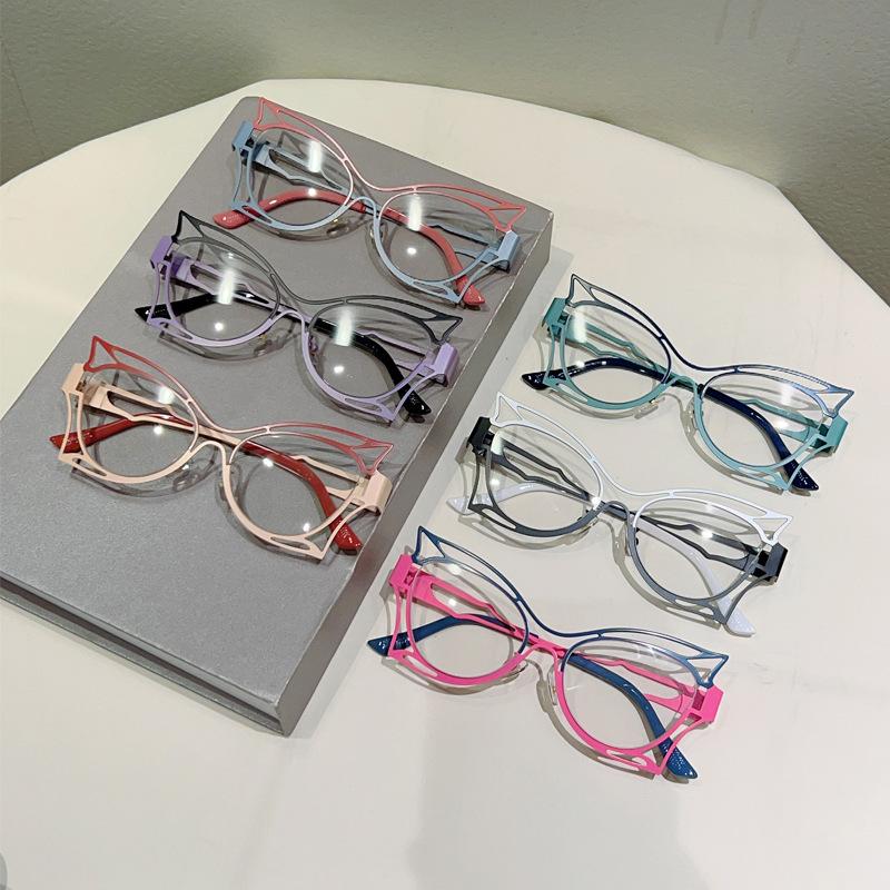 Vintage Optical Butterfly Anti Blue Light Glasses ladies For Female Luxury Designer Myopia Prescription Eyeglasses Frame