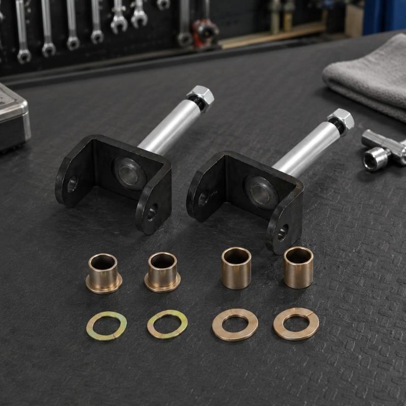 2-Piece Golf Cart Pin Repair Kit with Pin Assemblies, Bushings and Washers for Front End Steering Repair Service Tasks Daily 1010121 8067