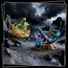 Holly Box   Full Force Battle Series Luminous Effect Anime Action Figure Mega Charizard X Gengar Model Toy Gift