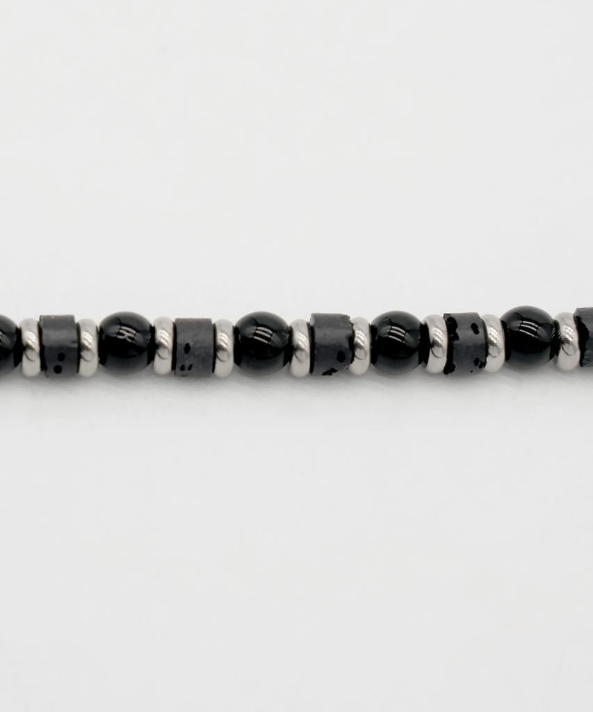 Iamj Volca Black Gemstone Bracelet