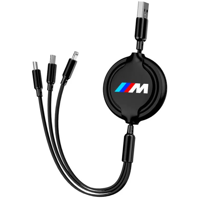 

Hot 2025 3 In 1 Car Interior Fast Charger USB Data Cable For BMW M E46 E90 E60 F10 F30 F20 E39 E36 X5 E70 F25 F15 E53 E92 E87 Ac