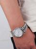 Business quartz watch with Arabic numeral scale date display texture bezel design suitable for both business and leisure