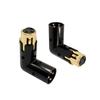 Voluty Tek XLR Right Angle Adjustable XLR for Audio Cables and PA Male-to-Female Adapter, 3-Pin 90-Degree Connector, Systems, 2-Pack