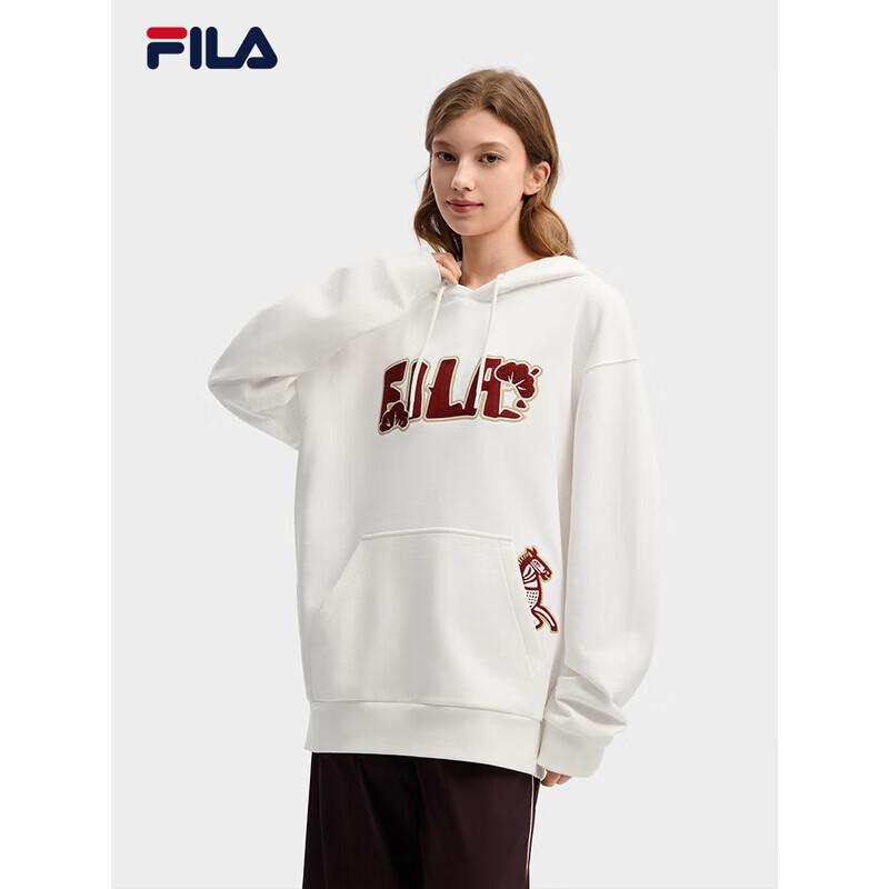 FILA  Ready-to-Fly Drama  Unisex Loose Embroidered Hoodie 2XL