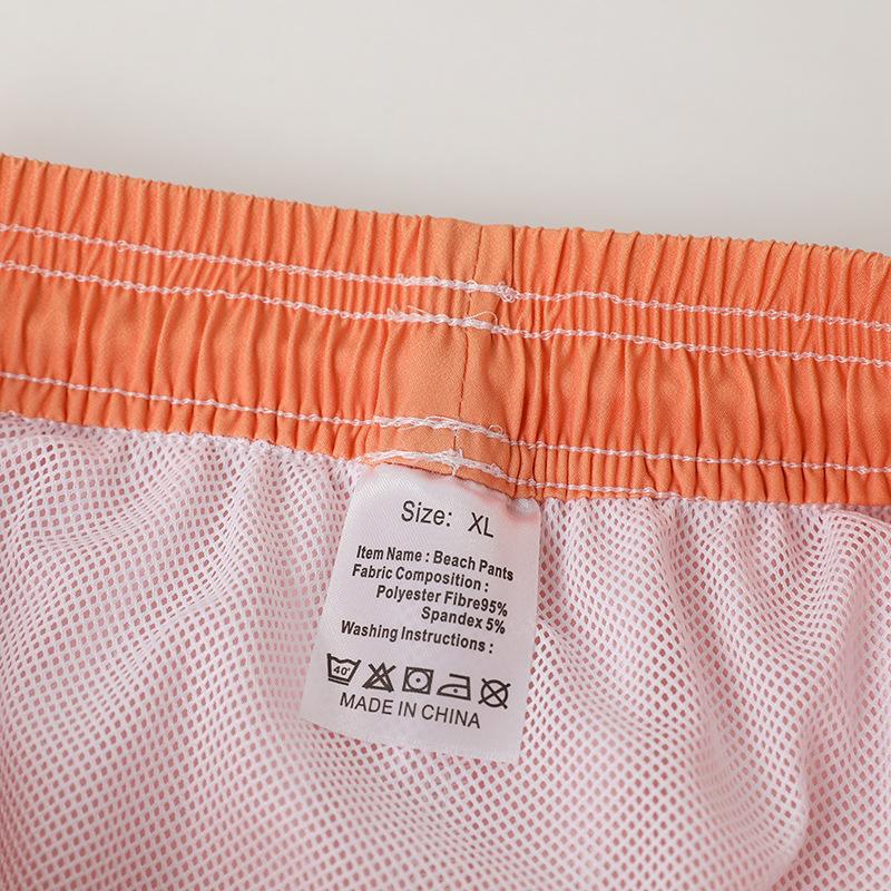 Beach Pants Men'S Anti-Embarrassment Sports Vacation Five-Point Pants Loose Version Surfing Quick-Drying Lined Swimming Trunks
