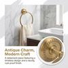 Brass Hand Towel Holder Antique Gold Towel Rack Hanger Towel Ring  Bathroom Kitchen Toilet