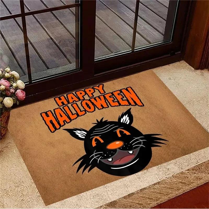 Cartoon Ins Style Cat Knife Welcome Rugs Kitchen Front Door Mats Living Room Bedroom Entry Doormat Washable Non-slip Floor Mat