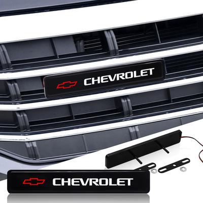 Car Front Grille Sticker Badge Head Grill R LINE Emblem LED Light for Cruz Mai Rui Bao Cobalt Impala Onix Pioneer Explorer TrailBlazer Trax