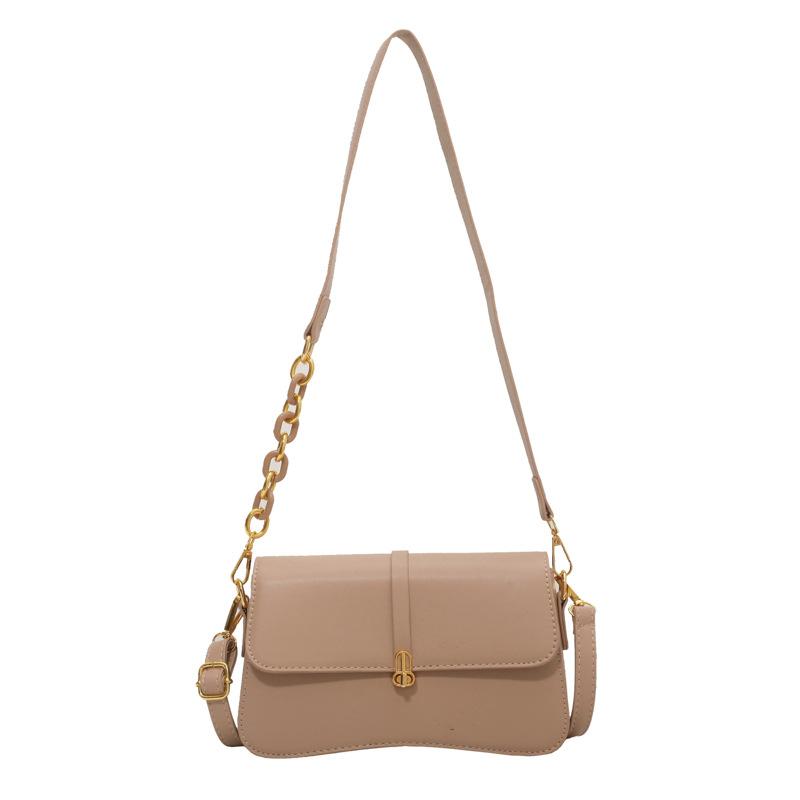 Retro underarm small square bag women's new simple versatile chain single shoulder commuter messenger bag