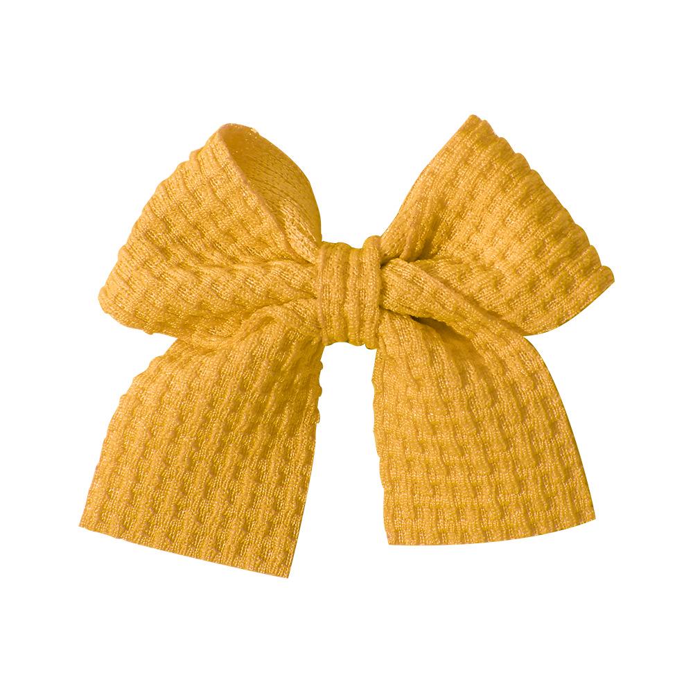 Popular Handmade Fabric Bow Hair Clips for Girls - Macaron Duckbill Style