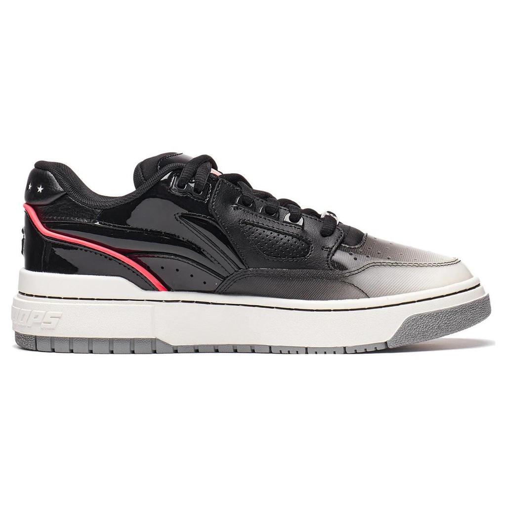 Li Ning Rookie 2 BadFive Abrasion Resistant Breathable Low top Skateboard Shoes Men's Black White ABCS115-7