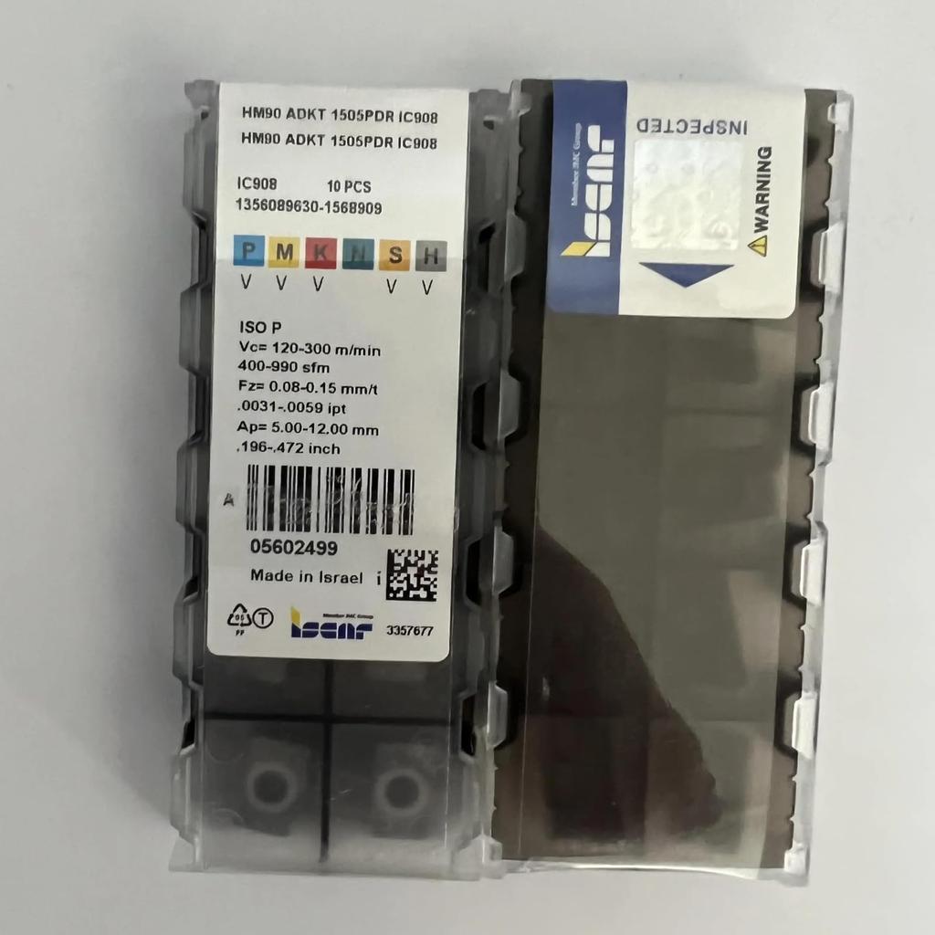 ISCAR / HM90ADKT1505PDR IC908  /Industrial indexable Carbide Inserts 10 PCS