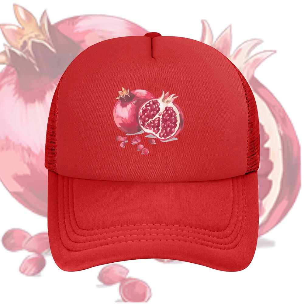 Fresh pomegranate fruit juicy seeds ripe Baseball Cap Anime Graphic Hats Adult Unisex Women Sports Outdoor