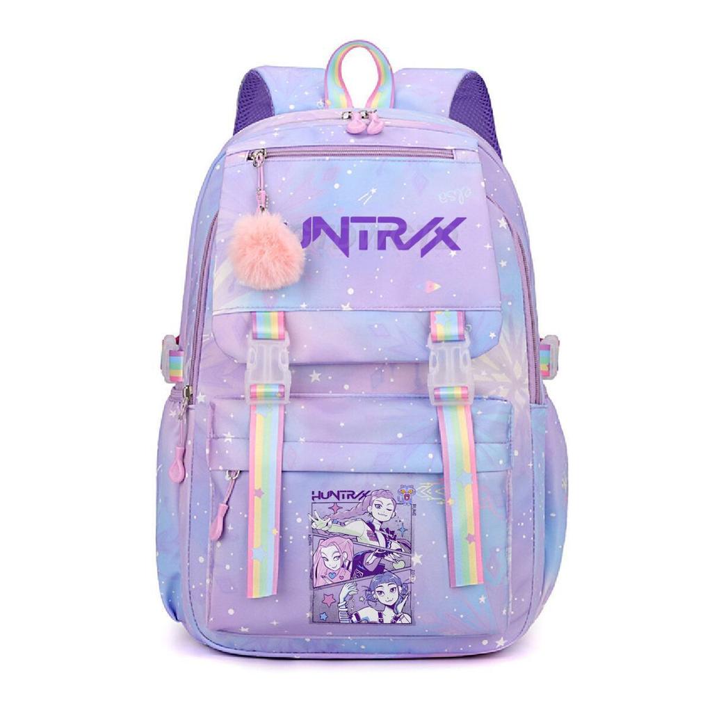 Cute Anime Kpop Printed Backpack Large Capacity Travel Bag for Teenager Girl Boy Bookbag Kid Gift Mochila