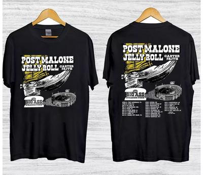 Post Malone Jelly Roll Big Ass Stadium 2026 Tour TShirt Unisex T-Shirt