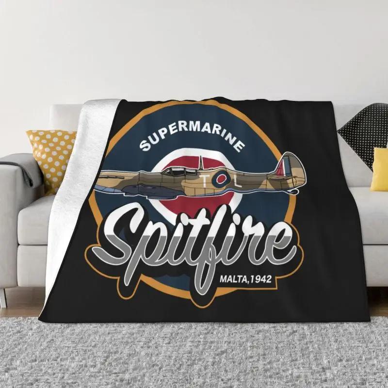 Flying Fortress Fighter Blanket Pilot Plane Thermal Soft Flannel Blanket Portable Travel Blanket
