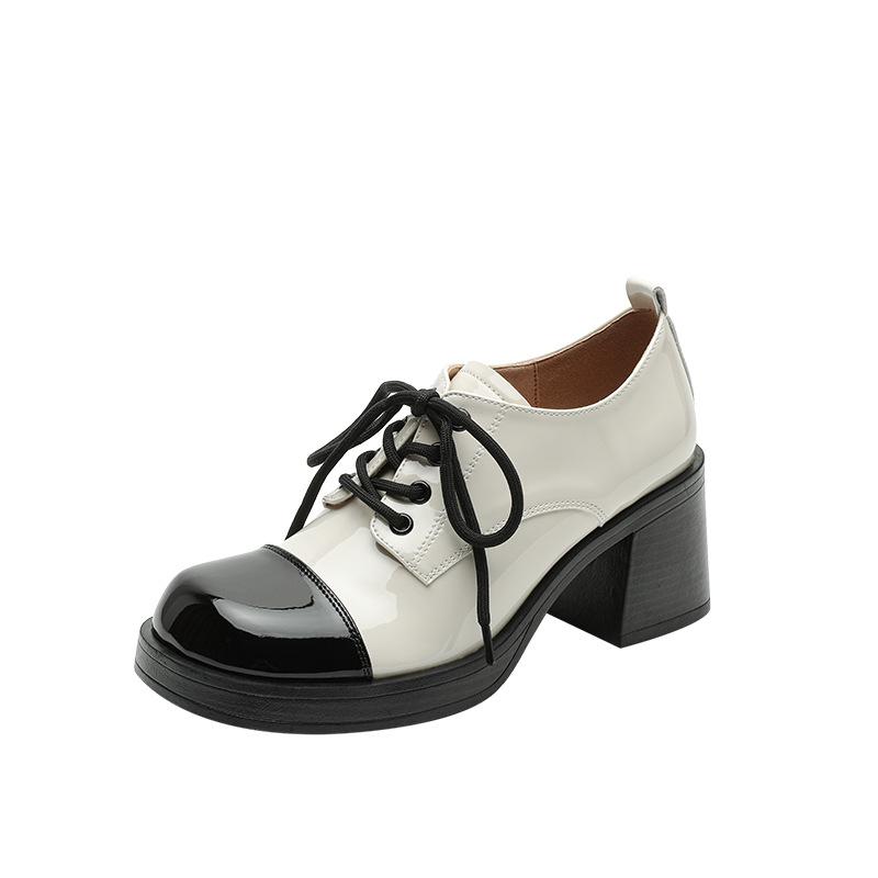 

Mary Jane shoes women s spring and autumn platform French single shoes with skirts French small leather shoes women s shoes 34