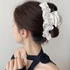 High-End Satin Pleated Clip Female High-End Shark Clip Hairpin Back Of The Head Hairpin Hair Accessories